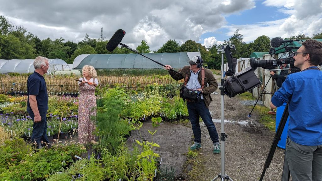 filming for Gardeners' World